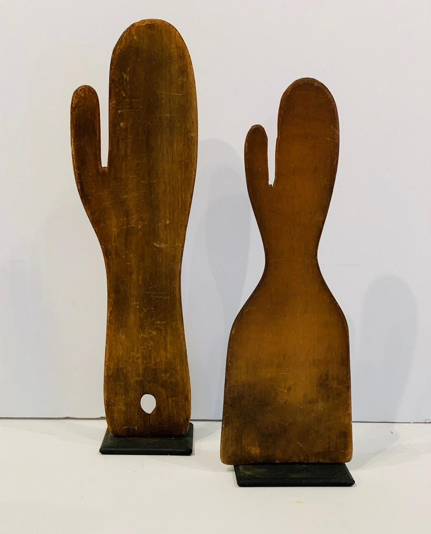 c. 1890 Pair of Mitten Stretchers (1 of 3)