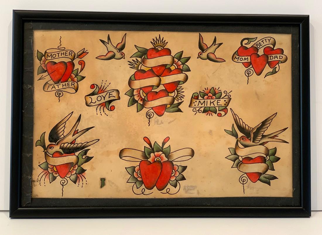 Rare Original Tattoo Art, c. 1930s (1 of 5)