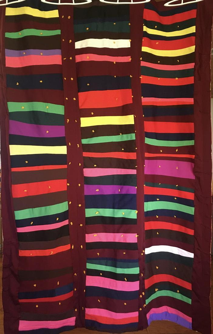 Strip "Modern -Like" Vintage Quilt (1 of 4)