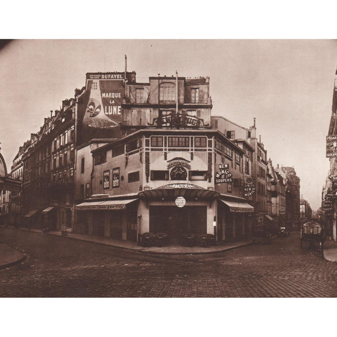 EUGENE ATGET - New Monico Restaurant, Paris: No Reserve! Artist: EUGENE ATGET Print Title: New Monico Restaurant, Paris Medium: Sheet-Fed Gravure Printing Date: 1960's Printed in Switzerland Image Size approx: 5.75 x 7.5 inches Jean-Eugène-Augu