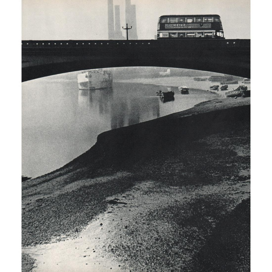 BILL BRANDT - Battersea Bridge: Artist: BILL BRANDT Print Title: Battersea Bridge Medium: Sheet-fed Gravure Printing Date: 1960's Printed in Switzerland Image size approx. 10.5 x 9 inches Bill Brandt (1904-1983) was a British photog