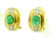 Vintage Italian 18k Yellow Gold Cabochon Emerald - 2