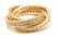 Authentic! Cartier 18k Yellow Gold Diamond Trinity Band - 4