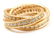 Authentic! Cartier 18k Yellow Gold Diamond Trinity Band - 5