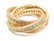 Authentic! Cartier 18k Yellow Gold Diamond Trinity Band - 7