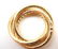 Authentic! Cartier 18k Yellow Gold Diamond Trinity Band - 9