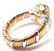Cartier Panther Diamond Tricolor 18k Gold Band Ring EU - 3