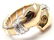 Cartier Panther Diamond Tricolor 18k Gold Band Ring EU - 4