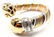 Cartier Panther Diamond Tricolor 18k Gold Band Ring EU - 5