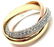 Authentic! Cartier 18k Tri-Color Classic Diamond - 5