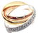 Authentic! Cartier 18k Tri-Color Classic Diamond - 8