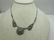 Vintage Sterling Silver Marcasite Necklace,