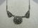 Vintage Sterling Silver Marcasite Necklace, - 3