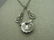 Vintage Sterling Silver Marcasite Necklace, - 5
