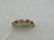 Vintage 10kt Ruby Band/Ring, XO Design, Size 7 - 4
