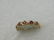 Vintage 10kt Ruby Band/Ring, XO Design, Size 7 - 5