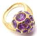 New! Authentic Pomellato Harem 18k Rose Gold Amethyst - 6