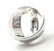 Authentic Damiani 18k White Gold 2 Diamond 5.5mm Double