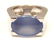 AUTHENTIC CARTIER 18K WHITE GOLD LARGE CHALCEDONY RING, - 2