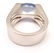 AUTHENTIC CARTIER 18K WHITE GOLD LARGE CHALCEDONY RING, - 5