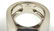 AUTHENTIC CARTIER 18K WHITE GOLD LARGE CHALCEDONY RING, - 7