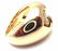 Authentic! BULGARI BVLGARI 18k Yellow Gold Diamond Ring - 2
