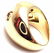 Authentic! BULGARI BVLGARI 18k Yellow Gold Diamond Ring - 4