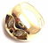 Authentic! BULGARI BVLGARI 18k Yellow Gold Diamond Ring - 5