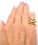 Authentic! BULGARI BVLGARI 18k Yellow Gold Diamond Ring - 7