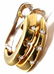 Authentic! Damiani 18k Yellow & White Gold Diamond Hoop