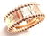 Authentic! Van Cleef & Arpels 18k Rose Gold Perlee Band - 7