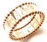 Authentic! Van Cleef & Arpels 18k Rose Gold Perlee Band - 8