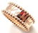 Authentic! Van Cleef & Arpels 18k Rose Gold Perlee Band - 9