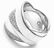 Rare! Authentic! CHANEL 18k WHITE GOLD DIAMOND BAND - 5