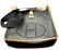 Authentic! Hermes Evelyne Black + Brown Trim Leather GM