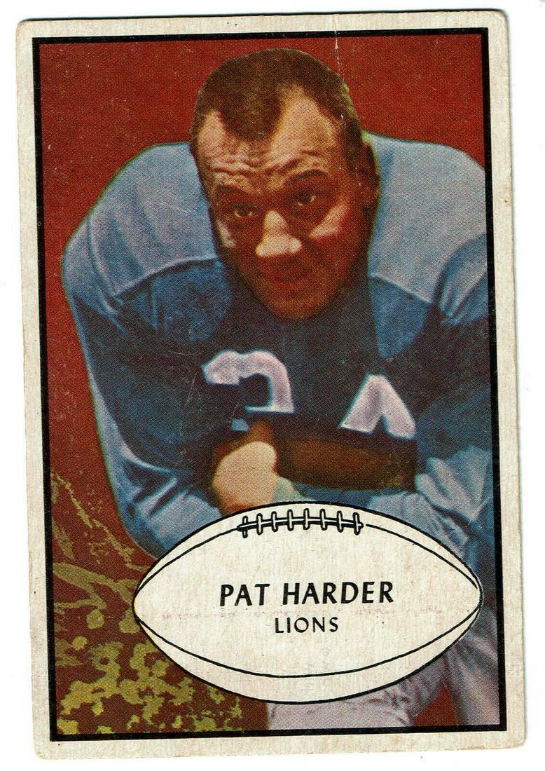 1953 Bowman Pat Harder: 1953 Bowman #81 Pat Harder Reserve: $15.00 Shipping: Domestic: Flat-rate of $3.50 to anywhere within the contiguous U.S. International: Foreign shipping rates are determined by destination. Combined s