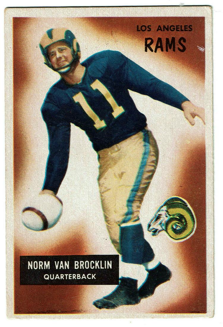 1955 Bowman Norm Van Brocklin (1 of 2)