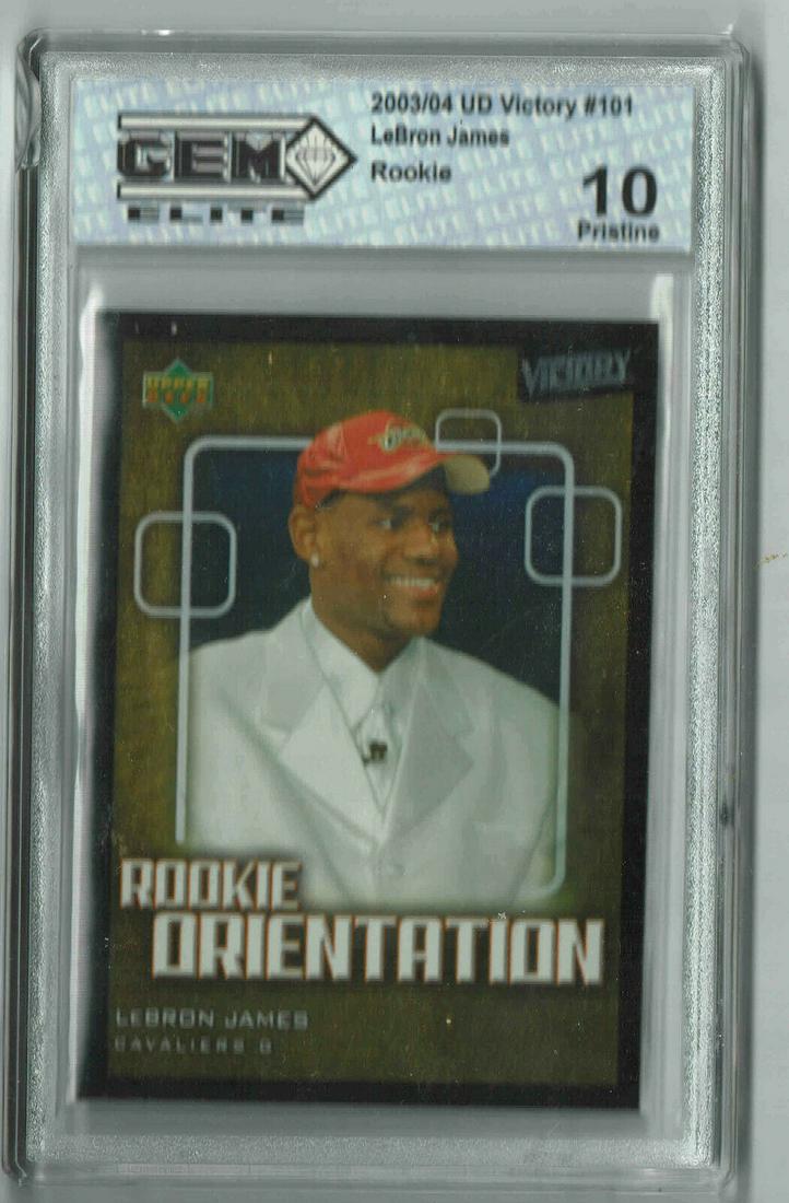 2003-04 UD Victory LeBron James Rookie Card - PRISTINE (1 of 2)