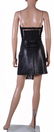 New Versace Black Silk Fringe Top and Leather Skirt - 7