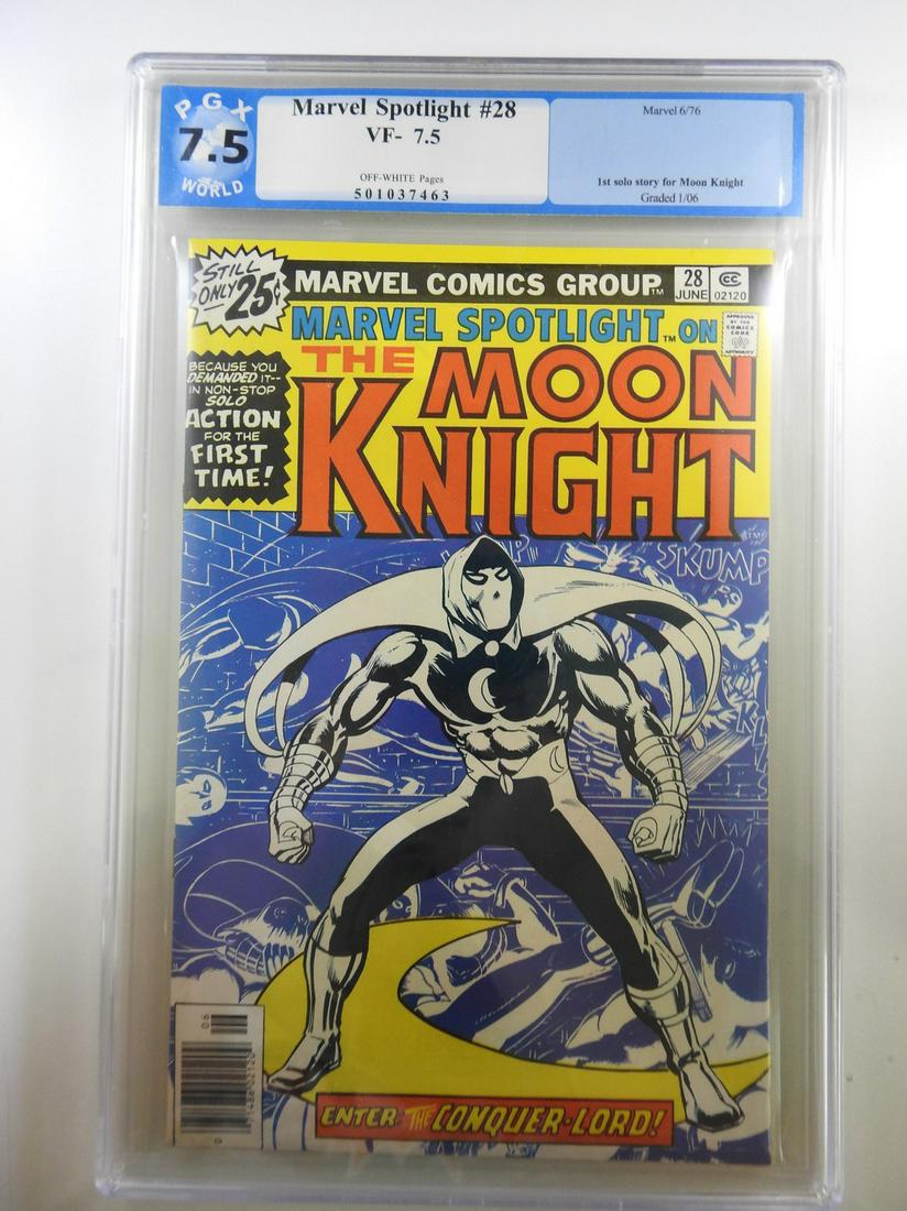 Marvel Spotlight #28 1st Solo Story for Moon Knight PGX (1 of 2)