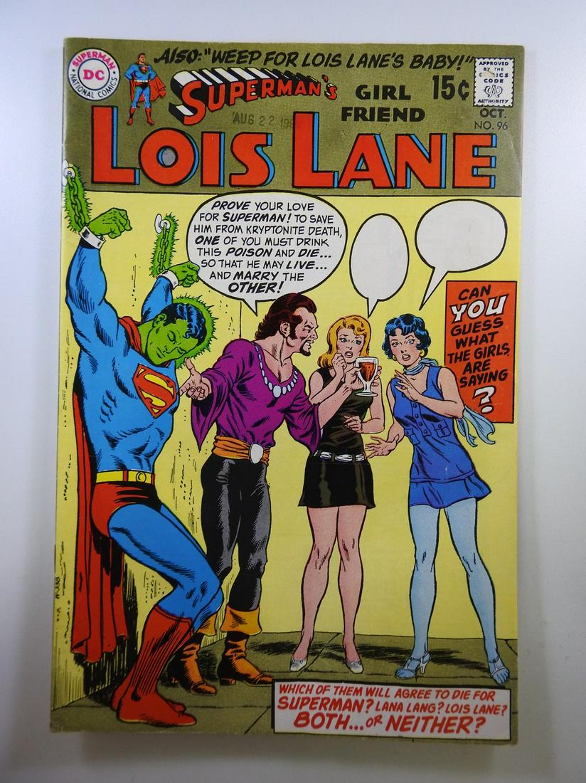 Superman's Girl Friend Lois Lane #96: No Reserve! Superman's Girl Friend Lois Lane #96. GD/VG Shipping: Individual Comics: Flat-rate of $9.99 (1-8 comics) or $19.99 (9+ comics) to anywhere within the contiguous U.S. International: Foreign