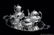 ROCAILLE ANTIQUE 5pc. SILVER TEA / COFFEE SET WITH