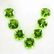 10.82 Ctw Natural 7 Pakistan Peridot Cushion Necklace