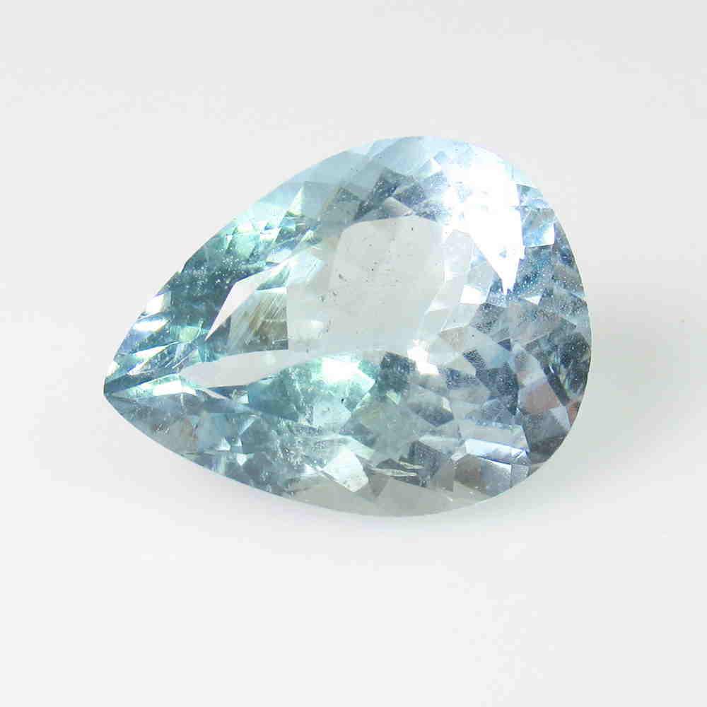7.44 Ctw Natural Blue Aquamarine Pear Cut (1 of 2)