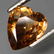 Natural imperial zircon heart-2.49 ct