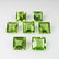 11.39 Ct Natural 7 Pakistan Peridot Square Necklace Set - 3