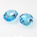 18.55 Ct Natural Blue Topaz Oval Checkerboard Cut Pair