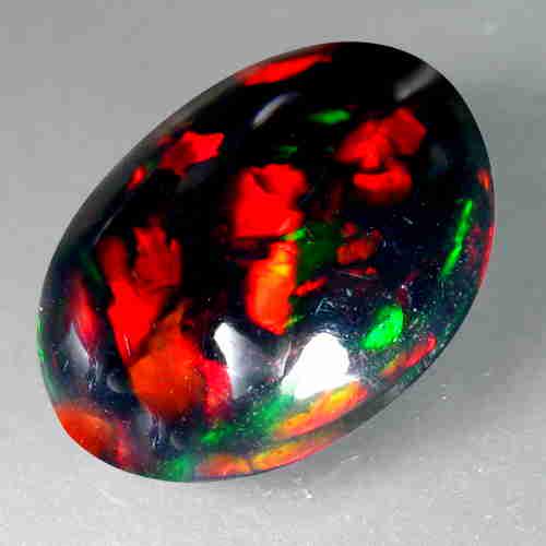 5.65 CTS NATURAL EHIOPIAN BLACK OPAL OVAL SHAPE GOOD (1 of 1)
