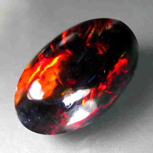 6.90 CTS NATURAL EHIOPIAN BLACK OPAL OVAL SHAPE GOOD (1 of 1)
