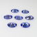 4.88 Ct Natural 7 Tanzanite Oval Necklace Set - 2